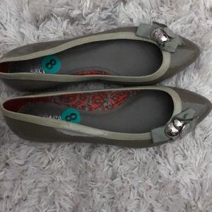 Brand new Coach patent shoes with small heal.